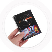Carnet De Score Tir À L'arc Noir ABS Papier Portable Spiralé