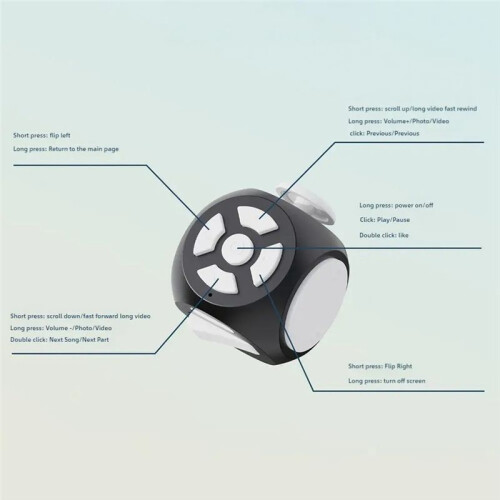 New Decompression Dice Remote Control Video Software Page Turning   Wireless Remote Photography Dedicated A 1