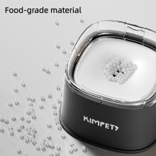 (svart) Spillsäker långsam dricksskål för hundar 2000 ml stor kapacitet, stänkfri vattendispenser för