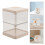 4Pièces Boîte Rotative Multi-Niveaux Beige Pour Et Cosmétiques 8