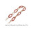2Stk Acryl Handtaschenketten Pink Strap Schmuck 2