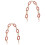 2Stk Acryl Handtaschenketten Pink Strap Schmuck 4
