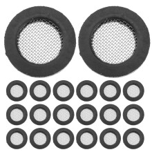 40Pièces Joint Caoutchouc Noir Avec Filtre Inox Pour Robinet Douche