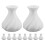 10St Compacte Witte Mini Vaas Pla Voor Decoratie Van Poppenhuis 7