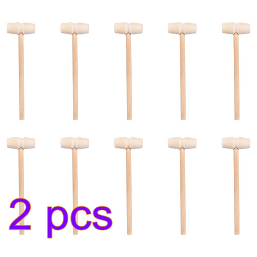 50Stk Mini Holzhammer Leicht , Langlebig, Sicher Mit Langem Griff 1