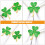4Pièces Rond Serviette Shamrock Vert Métal Décor Party St Patrick 1