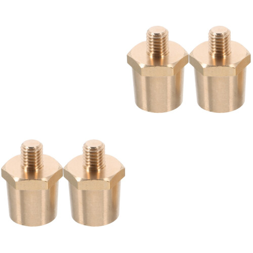 4St Auto Batterij Terminal Connector Messing Gouden Zijpost Adapter 1
