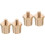 4St Auto Batterij Terminal Connector Messing Gouden Zijpost Adapter 3