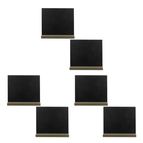 6Pièces Petites Ardoises En Design Rétro Pour Notes Et Table 1
