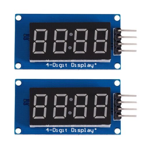 4Stk LED 4-Digit Segmentanzeige Modul Rot Common Anode Mit Chip 1