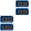 4Stk LED 4-Digit Segmentanzeige Modul Rot Common Anode Mit Chip 3