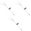 3Stk Gartenlampe Solar LED Feuerwerksmotiv Ground Plug 3