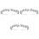3Stk Silber Haarschmuck Braut Kopfschmuck Einfach Party Accessoire 2