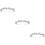 3Stk Silber Haarschmuck Braut Kopfschmuck Einfach Party Accessoire 8