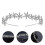 3Stk Silber Haarschmuck Braut Kopfschmuck Einfach Party Accessoire 9