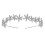3Stk Silber Haarschmuck Braut Kopfschmuck Einfach Party Accessoire 10