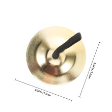 1Paire Cymbales À Doigts Cuivre Et Polyester Multi Couleurs Pour Fête