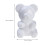 2Pièces Supports Ours Blancs En Mousse Pour Sculpture Fleurs 2