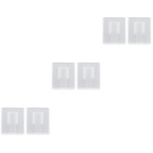 6Stk Transparente Wand-Aufbewahrungsbox Aus ABS, Punchfrei,