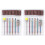 2Sets Wolframstahl Nagelfeilen Set Multifunktional Polier Fräser 2