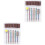 2Sets Wolframstahl Nagelfeilen Set Multifunktional Polier Fräser 3