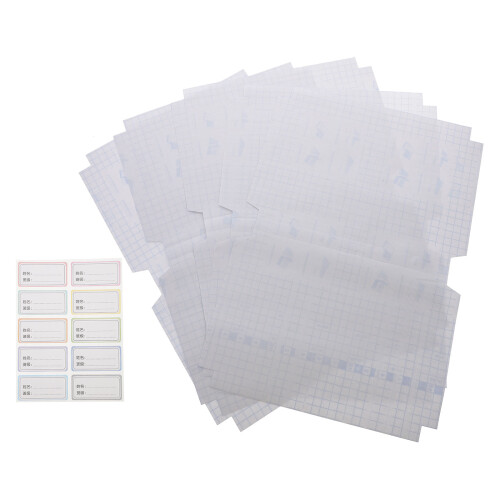 30Stk Transparente Buchumschläge Weiß Schützt Schulbücher 1