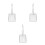 3Pièces Ramasse-Crottes Acier Inoxydable Pelle Litière Chat Résistante 3