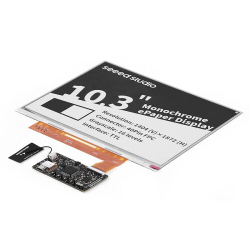 Seeed Studio Kit DIY XIAO EPaper EE03 para Tela EPaper Monocromática de 10,3 Polegadas com Processador XIAO ESP32-S3 , Resolução de 1404 X 1872