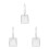 3Pièces Ramasse-Crottes Acier Inoxydable Pelle Litière Chat Résistante 5