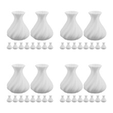40St Wit Pla Miniatuurvaas Voor Poppenhuis Decoratie En Kleine