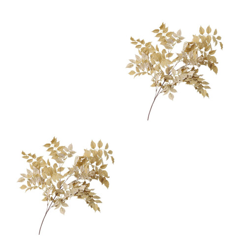 2Pièces Décoratives Artificielles Dorées Intérieur 2
