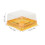 3Sets Vierkante Gouden Moon Cake Box Pet Plastic Sterk Sluit 2