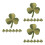 30Pièces Patch Feuille Verte Brodée Pour Vêtements Décor 2