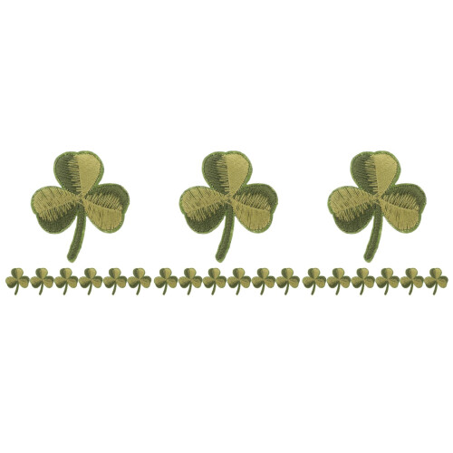 30Pièces Patch Feuille Verte Brodée Pour Vêtements Décor 2