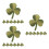 30Pièces Patch Feuille Verte Brodée Pour Vêtements Décor 4