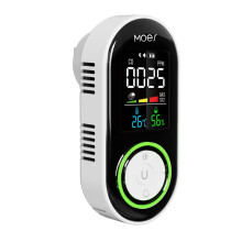 Smoke gas sensor kitchen garage carbon monoxide temperature and humidity detector monitoring alarm