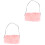 2Stk Handmuffs Rosa Kunstfell Für Kalte 2