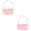 2Stk Handmuffs Rosa Kunstfell Für Kalte 5