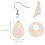 60Pièces Pendentifs Bois DIY Beige Pour Boucles D’oreilles 2