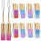 20Pièces Flacons Rouleaux Multicolores Verre Et Plastique 6