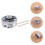 Mandrin 3-Mors Métal Argent Pour Accessoire Machine Tour 10