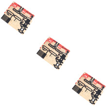 3Stk Rotes DIY Holzauto 3D Puzzle Kinder Bausatz Spielzeug Modell