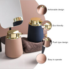 1Pièces Distributeur De Lotion En Céramique Rose À Pousser Pour
