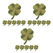 30St Groene Bladeren Borduursel Patch Voor Kleding Tas Decoratie