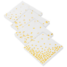 Absorberende Papieren Gastenservetten Wit Met Luxe Gouden