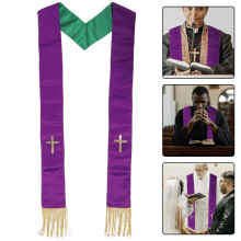 Foulard Religieux Brodé Polyester Pour Cérémonies