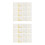 2Pièces Serviettes Papier Blanches Or Foil Élégantes Pour 2