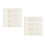 2Pièces Serviettes Papier Blanches Or Foil Élégantes Pour 4