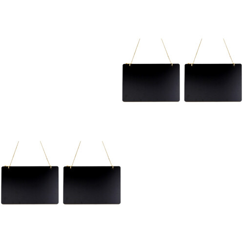 4Stk Mini Holz- Doppelseitig Schwarz Hängen Für Zuhause 1