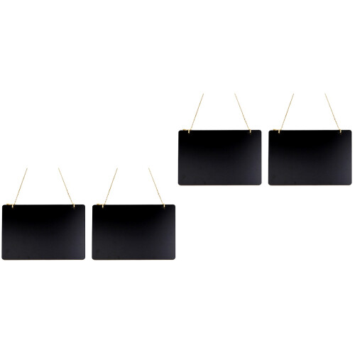 4Stk Mini Holz- Doppelseitig Schwarz Hängen Für Zuhause 2